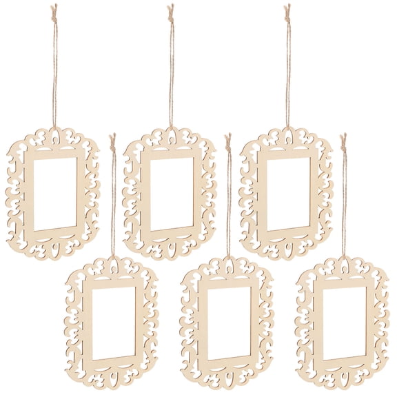 LOLIPPYY 1 Set Wooden Frame Craft for Desk Picture Frames, Indoor Home Decoration, Photo Display Accessory