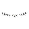 thumbnail image 1 of LOLIPPYY 1 Set Glitter Star Bunting Black HAPPY NEW YEAR Banner Letter Garland Flag New Year Party Layout Props Decoration Party Supplies, 1 of 7