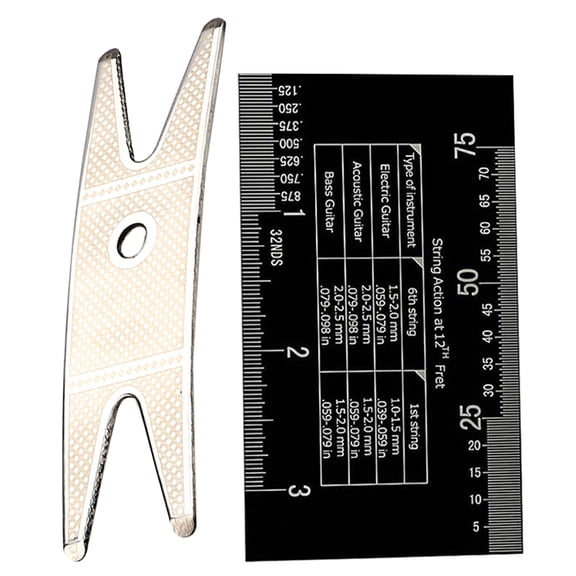 LOLIPPYY 1 Set Guitar String Action Gauge in Black for Inspection Use by Musicians