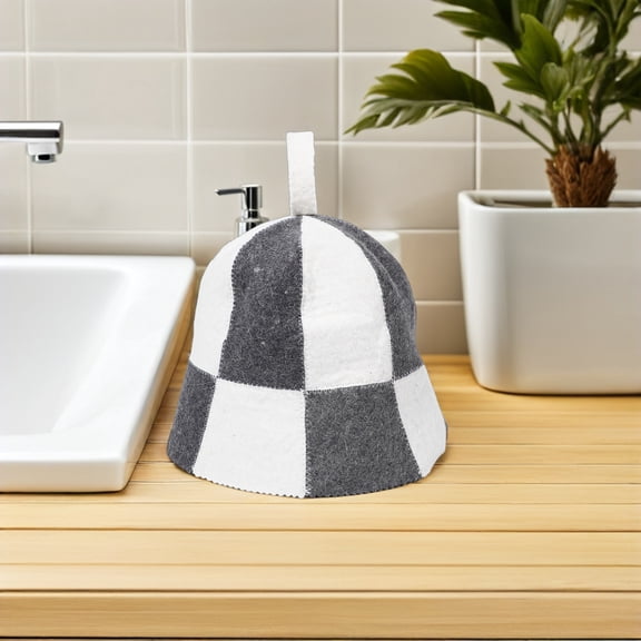 LOLIPPYY 1 Set Insulated Sauna Cap Designed with Breathable Felt for Burn Protection in Spa Environments