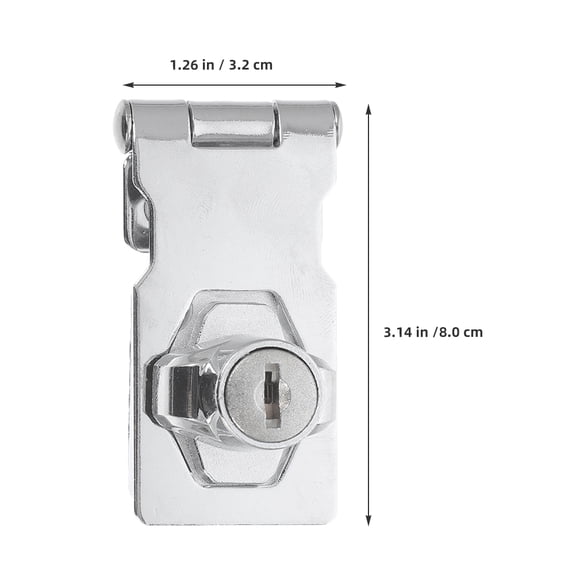LOLIPPYY Kitchen Cabinet Lock Set, Steel for Household Glass Display Cabinets and Showcases