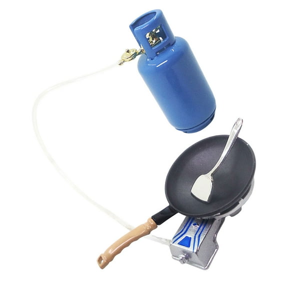 LOLIPPYY 1 Set Miniature Cooking Supplies Alloy Dollhouse Cookware Accessories for DIY Activities