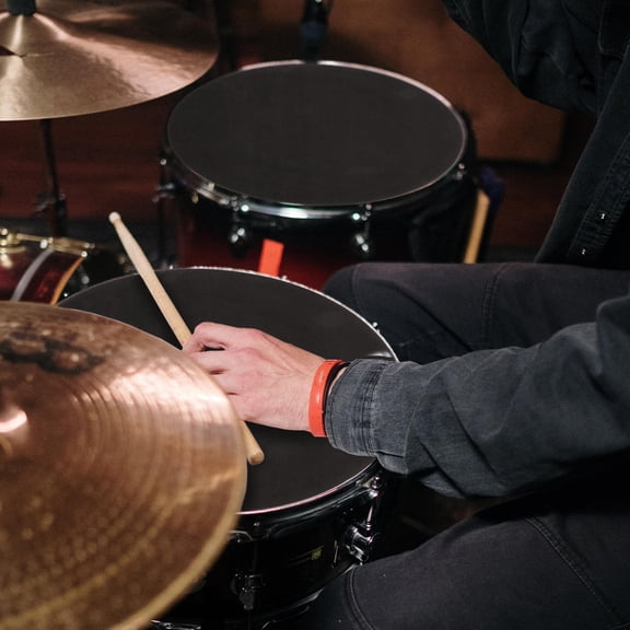 LOLIPPYY 1 Set Mute Pad Drum Set with Foams for Silent Practice at Home