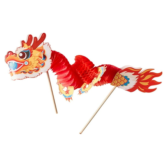 LOLIPPYY 1 Set Paper Dragon Garland Traditional Design for Spring Festival Decorations