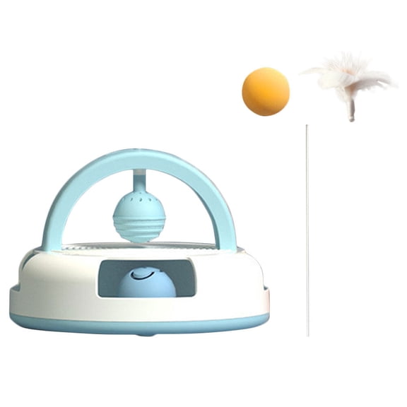 LOLIPPYY 1 Set Plastic Cat Stick for Indoor Interactive Play with Blue Color