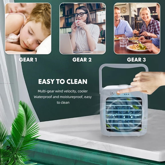 LOLIPPYY 1 Set Portable Air Conditioning Fan Plastic Noise 36db for Living Room All Ages