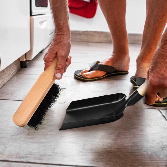LOLIPPYY 1 Set Portable Dust Brush Wood Fireplace Hearth Brush For Homeowners