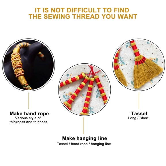 LOLIPPYY 1 Set Quilting Thread Nylon Multi-colored Sewing Supplies for Quilters