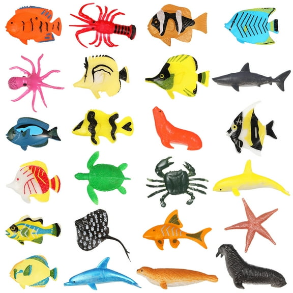 LOLIPPYY 1 Set Realistic Representation Ocean Animal Figurines Plastic Underwater Environment Aquarium Owners