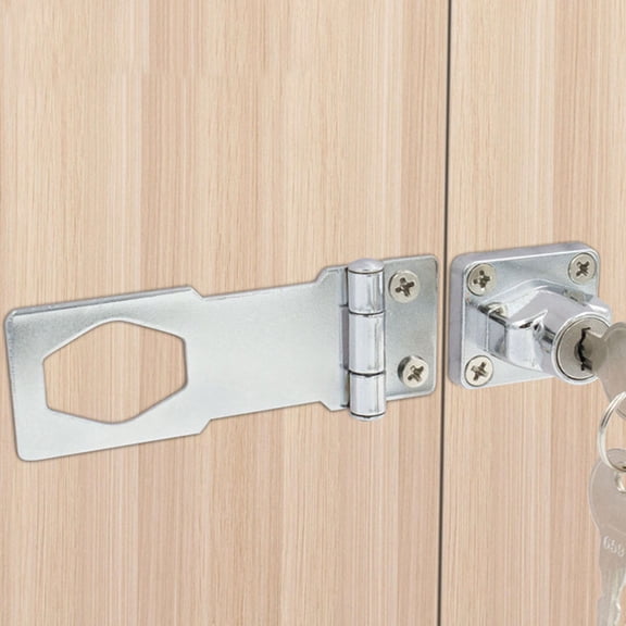 LOLIPPYY 1 Set Rectangular Iron Cabinet Latch Locks for Office Storage and Home Organization