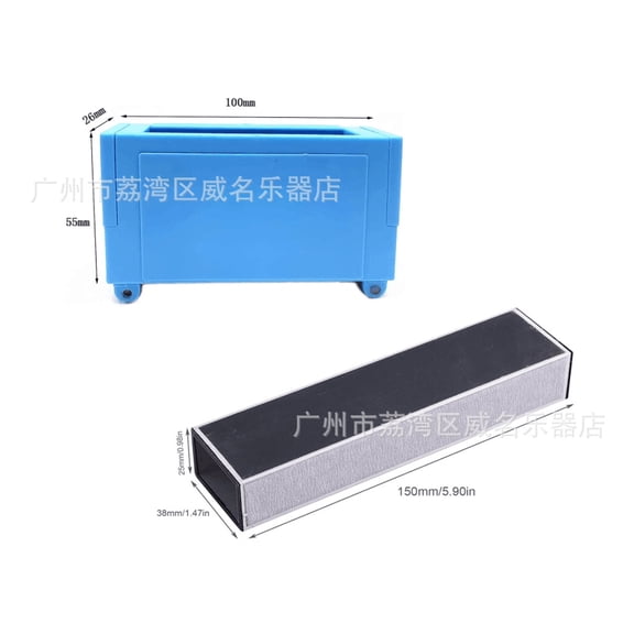 LOLIPPYY 1 Set Sanding Block Leveling File Leveler Bar Needle File Set Replacement Tools -Luthier Replacement Tools For Guitar Blue