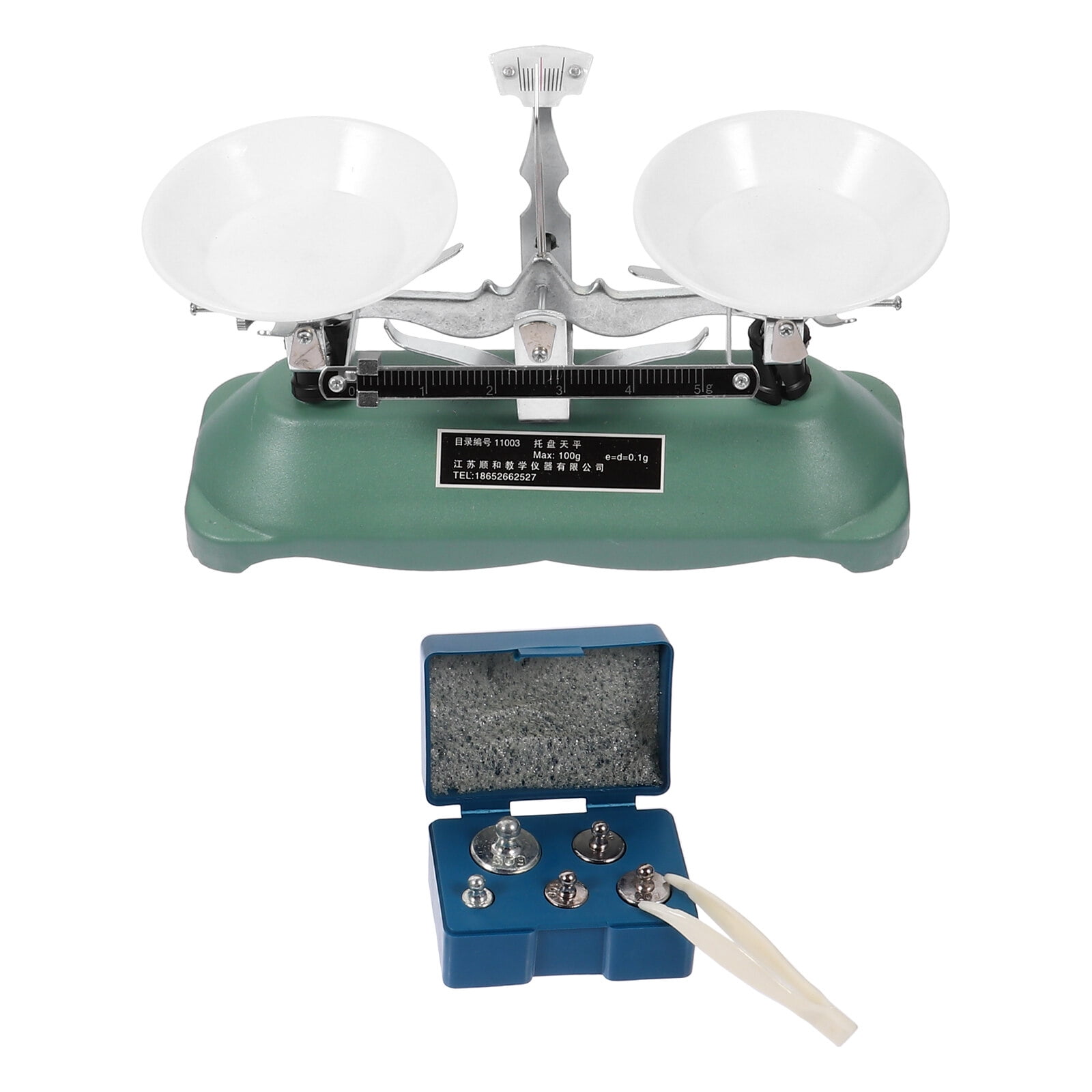 LOLIPPYY 1 Set Scientific Double Beam Balance Platform Scale Light Grey ...