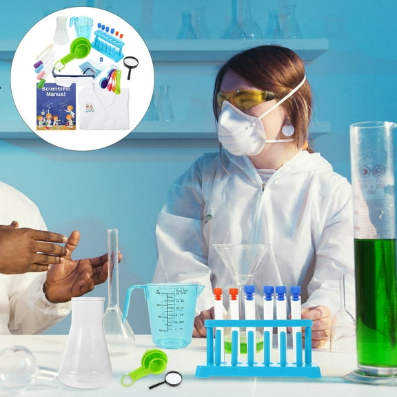 LOLIPPYY 1 Set Scientific Experiment Set Chemistry Knowledge Learning Plastic for Children Science Projects