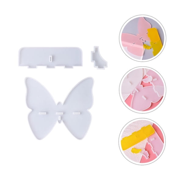 LOLIPPYY Silicone Butterfly Mold Set for Crafting, Smooth Decoration Mold for Resin, Clay, and Art Projects