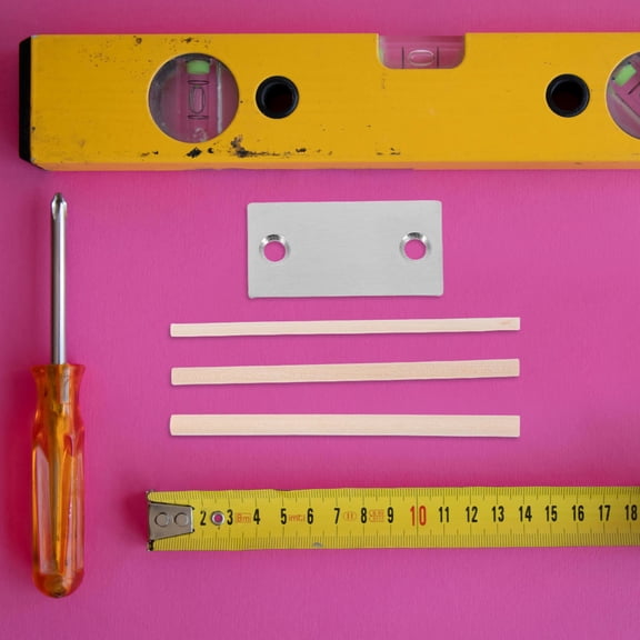 LOLIPPYY 1 Set Silver Door Strike Plate Stainless Steel For Maximum Security