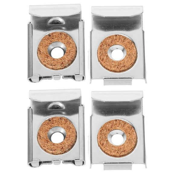 LOLIPPYY 1 Set Stainless Steel Mirror Mounting Brackets For Holding Frameless Mirrors Silver Modern Design