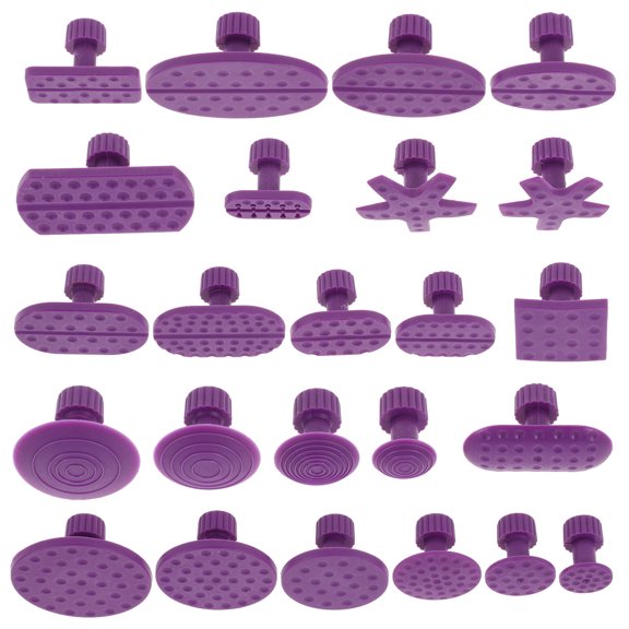 LOLIPPYY 1 Set Tab Shaped Car Dent Removal Puller Portable for DIY Projects 24 Tabs