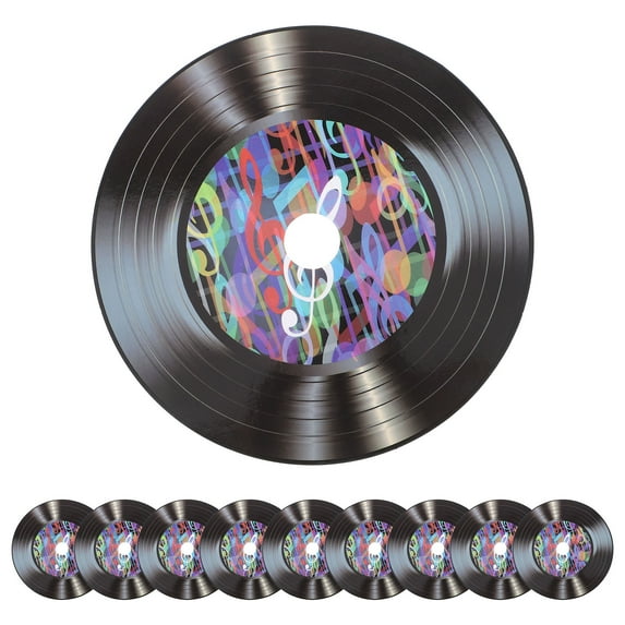 LOLIPPYY 1 Set Of Vinyl Records Decoration Vintage Party Decorations Music Themed Party Decorations Record Party Decoration Wall Record Decoration For Home