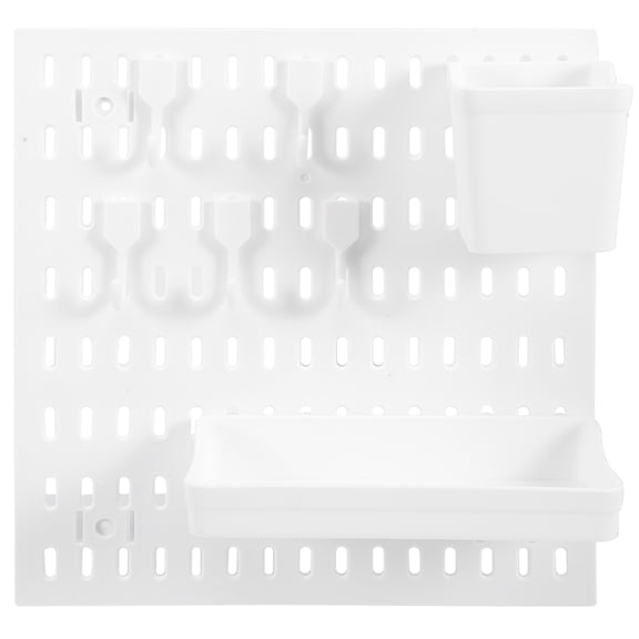 LOLIPPYY Wall Mount Peg Board Set - Wall Storage Holder and Rack with Shelf Organizer for Efficient Space Use