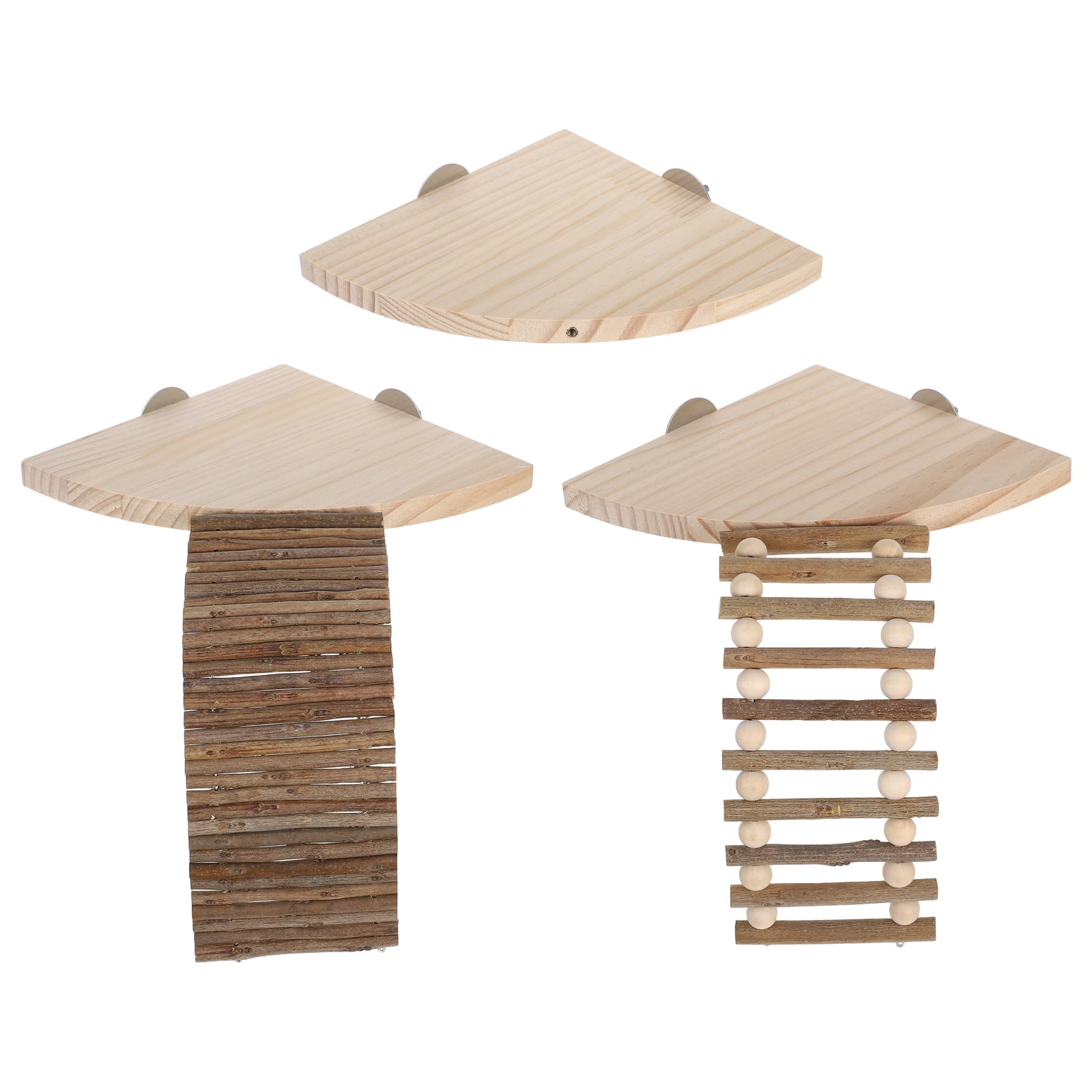 LOLIPPYY 1 Set Wooden Hamster Platform: Climbing Ladder Small Animal ... - Essential Hamster Cage Enrichment Activities
