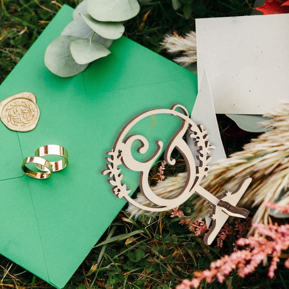 LOLIPPYY 1 Set of Beige Rustic Wedding Table Decorations for Couples Decorative Photo Prop