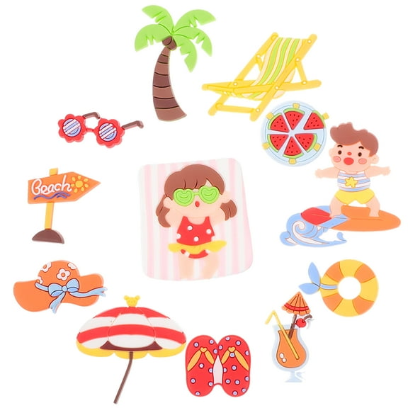 LOLIPPYY Beach Ocean Theme Birthday Cake Topper Set - 1 Piece Decorative Cake Decoration for Parties and Celebrations