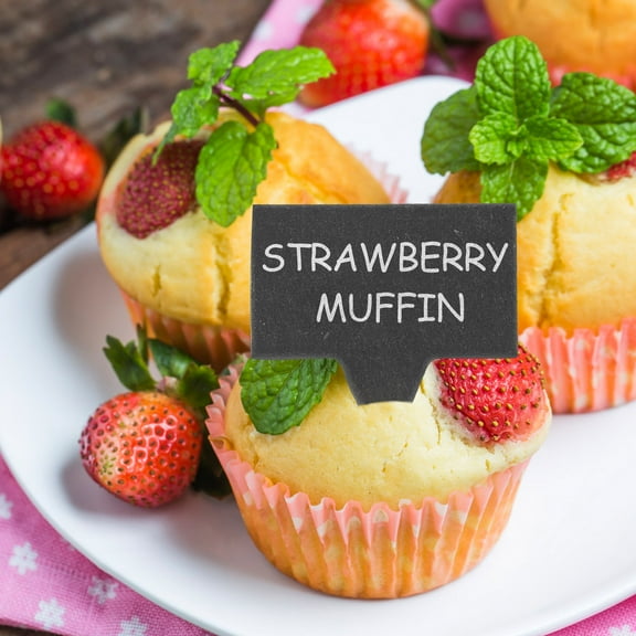 LOLIPPYY 1 Set of Cupcake Toppers Stone Wax for Dessert Shop and Cake Back to School