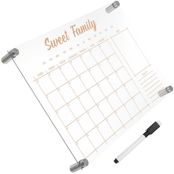 LOLIPPYY 1 Set of Decorative Memo Board Transparent Acrylic Modern Memo Board for Restaurant