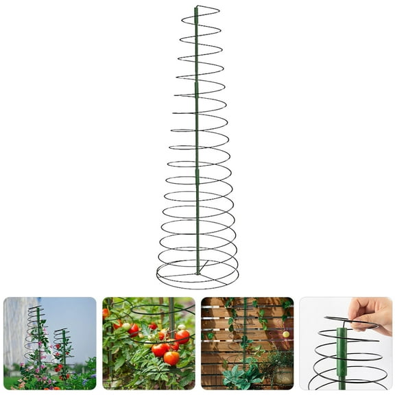 LOLIPPYY 1 Set of Flower Garden Trellis for Gardening Green Metal Climbing Assistance