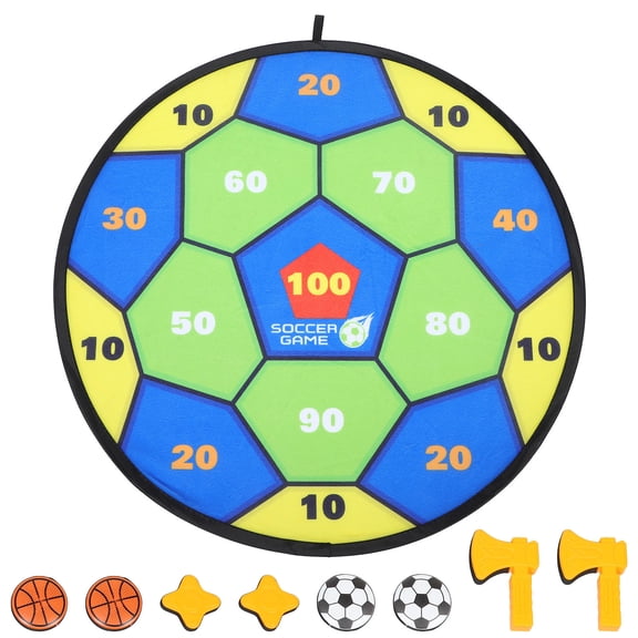 LOLIPPYY 1 Set of Flying Dart Board with Sticky Balls for Outdoor Activities in Assorted Color for Fan Gear