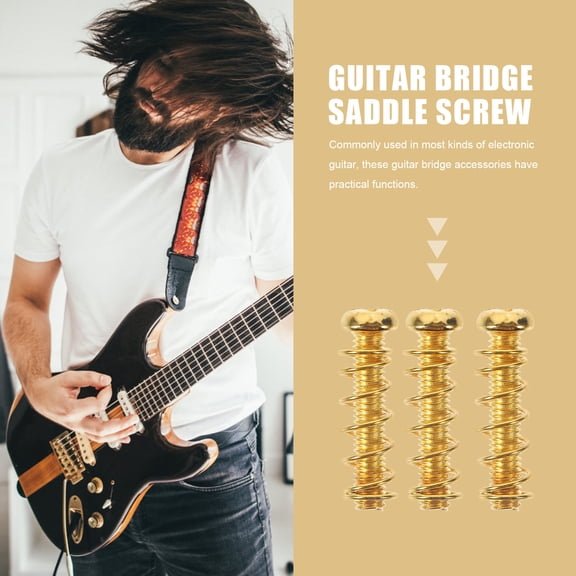 LOLIPPYY 1 Set of Guitar Tremolo Stabilizing Device Metal Golden for Guitar Parts