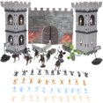 thumbnail image 1 of LOLIPPYY Medieval Figurines Set - Sand Table Castle Soldier Models with Tiny Knight Figures for Landscaping Decor, 1 of 7