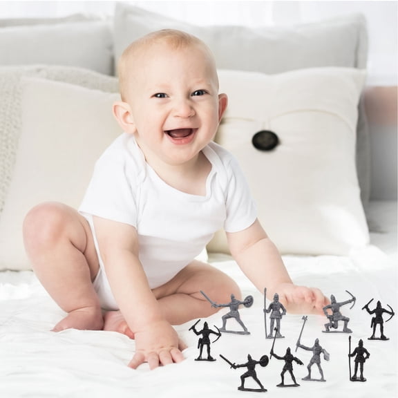 LOLIPPYY 1 Set of Medieval Soldiers Plastic Assorted Decoration for Military Model Lovers