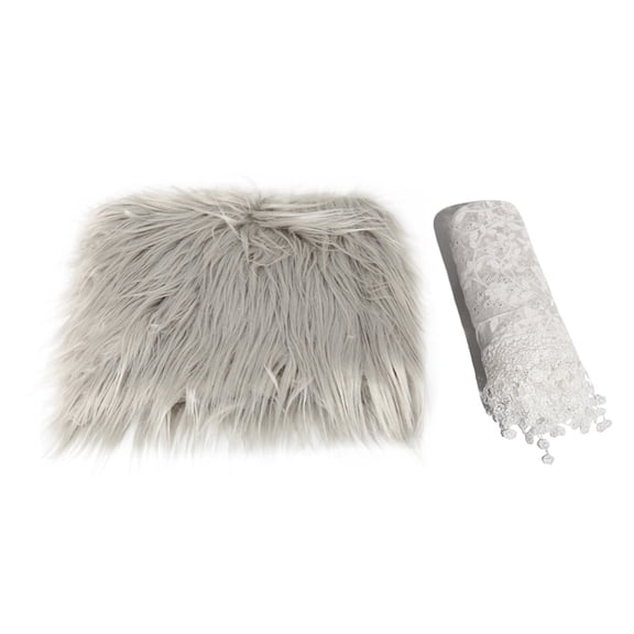 LOLIPPYY 1 Set of Newborn Baby Wrap Grey Photography Prop Rectangular Blanket for Home Use