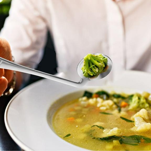 LOLIPPYY 1 Set of Removable Self-feeding Spoon Stainless Steel Curved Design For Disabled Persons