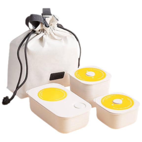 LOLIPPYY 1 Set of Reusable Plastic Lasting Lunch Container Square Food Box Office Supply