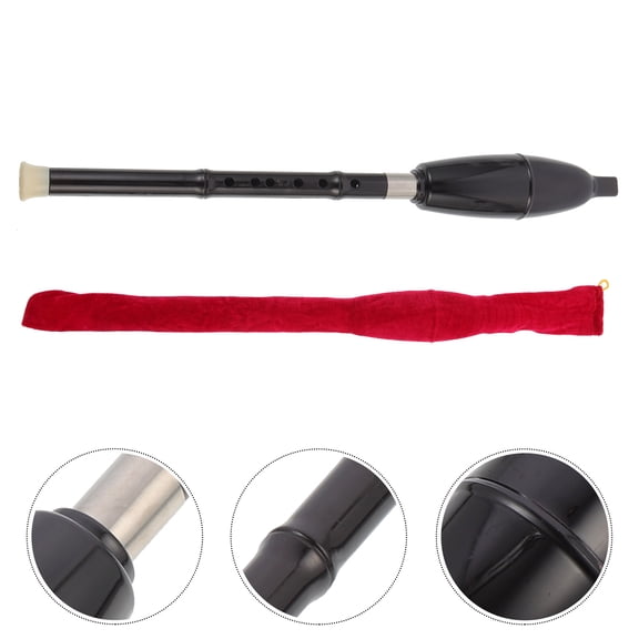 LOLIPPYY Vertical Flute Set with Resin Material and Storage Bag for Practice, Performance, and Easy Portability