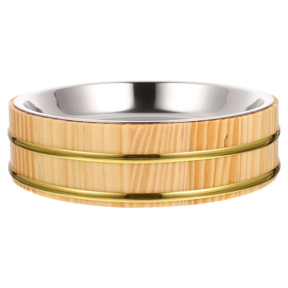 LOLIPPYY Wooden Rice Bucket Set - Multi-Purpose Japanese Rice Container for Sushi Serving and Food Mixing