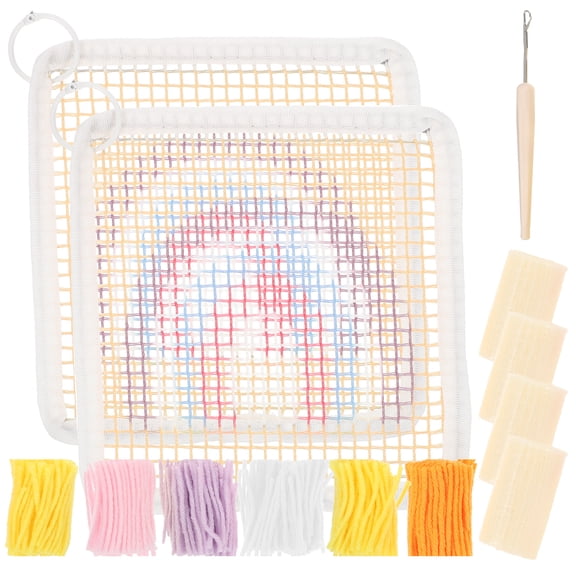 LOLIPPYY 1 set of Embroidery Hand-made Decor Needlework Cup Mat Tools