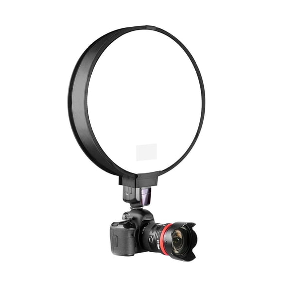 LOLIPPYY 1 x Flash Lamp Cover Black Round Photography Light Shade for Friends Who Like Photography