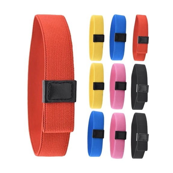 LOLIPPYY 10-Pack Adjustable Nylon Elastic Lunch Box Straps for Office, Outdoor Use, Assorted Colors, and Flexible