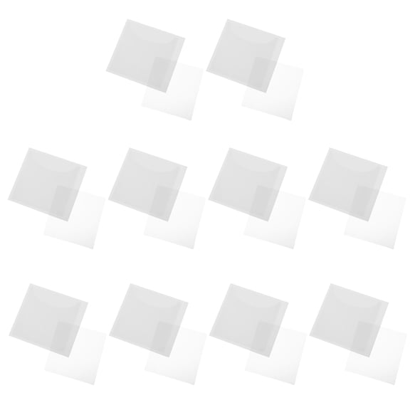 LOLIPPYY 10 Pcs Car Decal Pouch Vehicle Labels Transparent PP Waterproof for Car Inspection