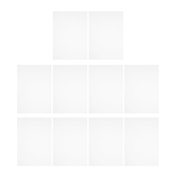 LOLIPPYY 10 Pcs Clear Plastic Panel High Transparency Plastic Sheet for Diy Crafts Adults