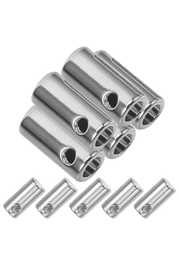 10 Pcs DIY Drawstring Cord Locks for Hoodies Metal Simple Design