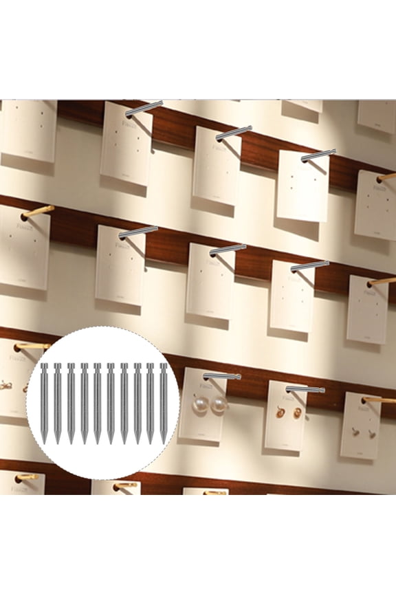 10 Pcs Hanging Jewelry Organizer Wall Black Copper Round Shape for Supermarket Use