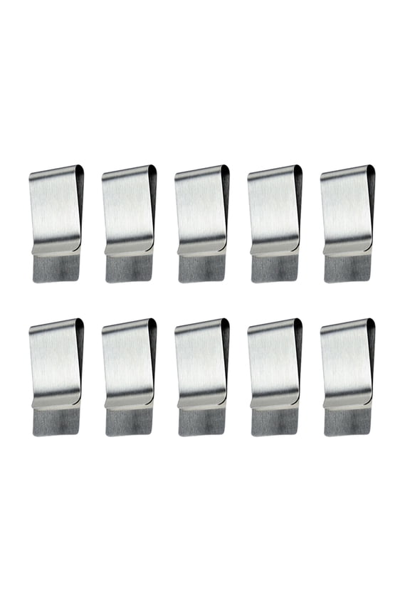 10 Pcs Stainless Steel Pocket Clip Bill Holder for Everyday Use Women