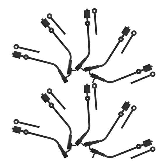 LOLIPPYY 10 Sets Decorative Clock Hands Black Metal for Homeowners Living Room Vinyl Record Clocks