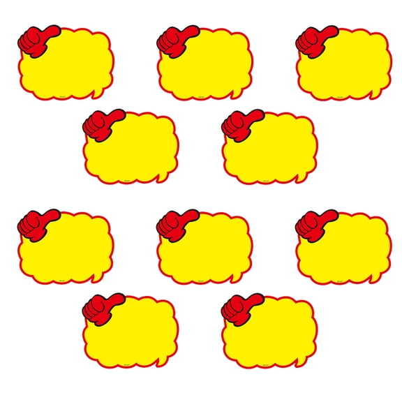 LOLIPPYY 10 Sheets Merchandise Signs Price Indication Yellow Paper for Retail Shop
