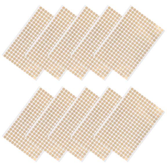 LOLIPPYY 10 Sheets Small Circle Stickers Copperboard Self Adhesive for Sorting
