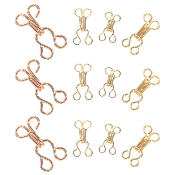 LOLIPPYY 100 Pairs Sewing Clips Golden Button Sewing Practical Clothing Accessories For Women DIY Sewing Activities